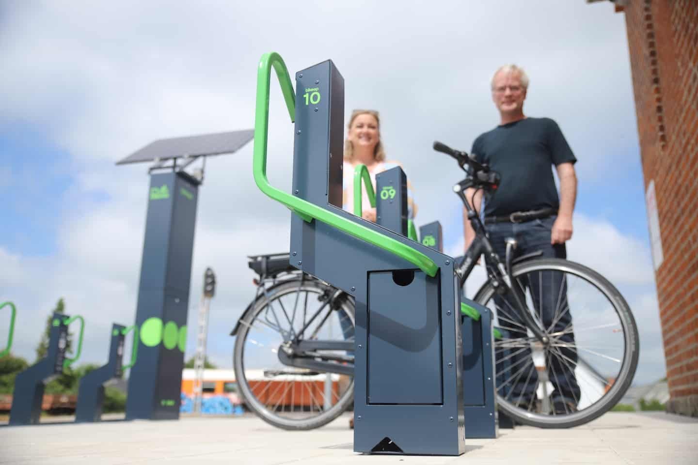 electric bicycle denmark Solar-Powered Bike Parking & Charging Comes to Denmark